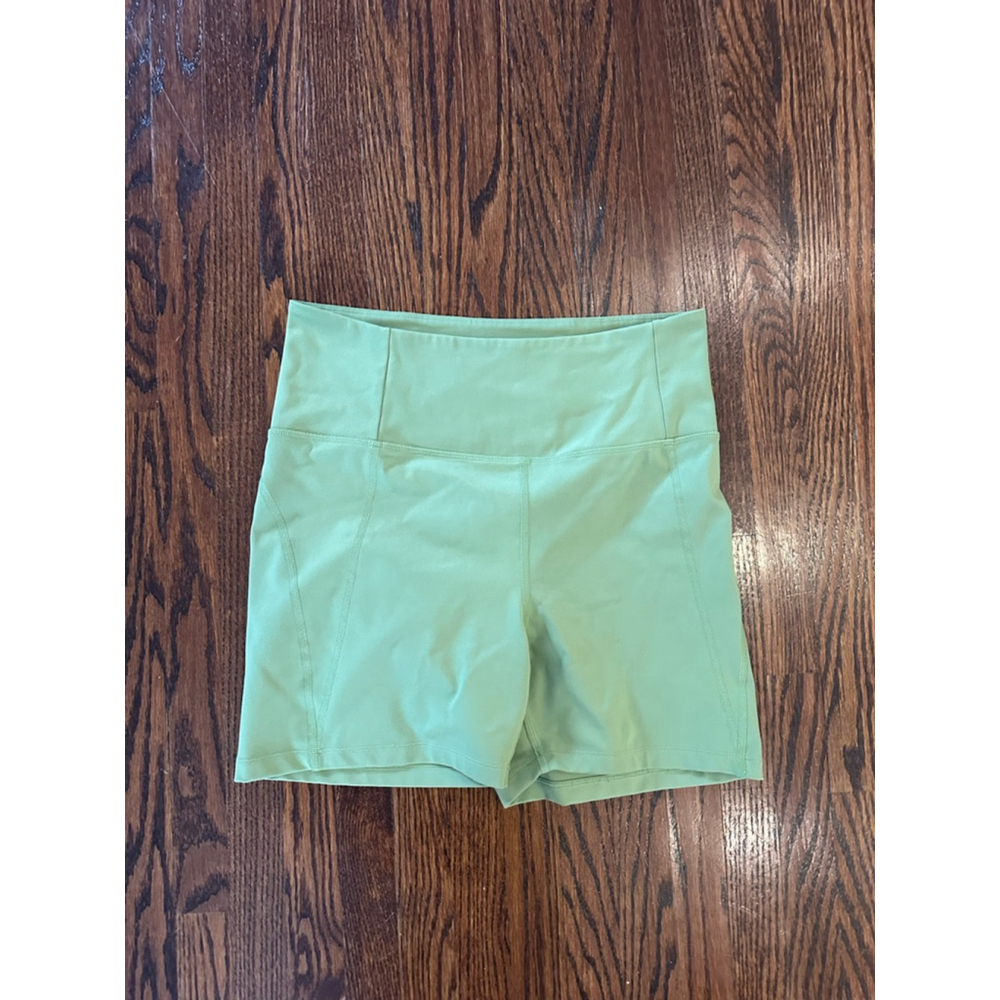 Women's Girlfriend Collective Green Bike Shorts L